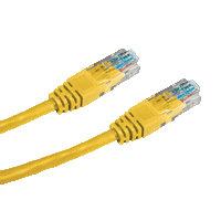 DATACOM patch cord UTP cat5e 5M žlutý