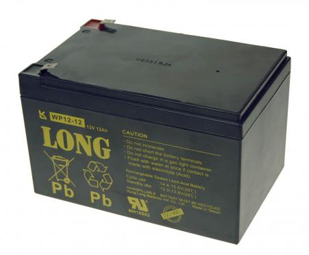Long 12V 12Ah F2; PBLO-12V012-F2A Long Baterie WP12-12 (12V/12Ah - Faston 250)