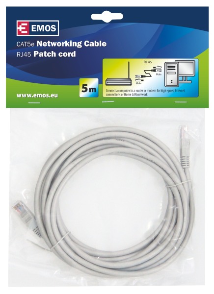 PATCH kabel UTP 5E, 5m