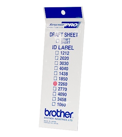 Štítky pro razítka BROTHER ID2260, 22x60mm, 12ks, s průhlednou krytkou (ID2260) Brother ID-2260, štítek razítka s průhlednou krytkou, 12ks (22x60 mm)