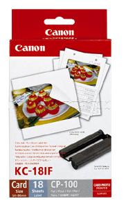 Canon KC18IF nálepka 54x86 18ks do termosublimační tiskárny