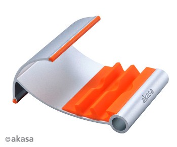 AKASA AK-NC054 stojánek pro tablety, - stříbrno-oranžový AK-NC054-OR AKASA stojánek na tablet AK-NC054-OR, hliníkový, oranžový