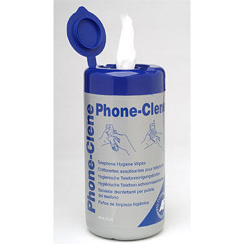 AF Phone-Clene - Čistící hygienické ubrousky na telefony/náhlavní soupravy AF (100 ks)
