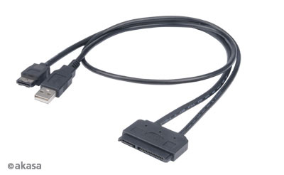 AKASA Flexstor eSATA kabel pro 2.5" HDD a SSD