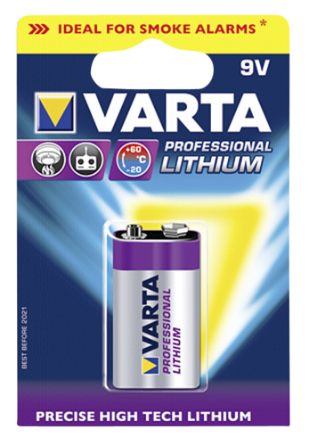 Baterie Varta 6122, 9V lithium Blistr(1)