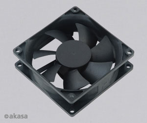 AKASA ventilátor DFS802512H, 80 x 25mm, kluzné ložisko