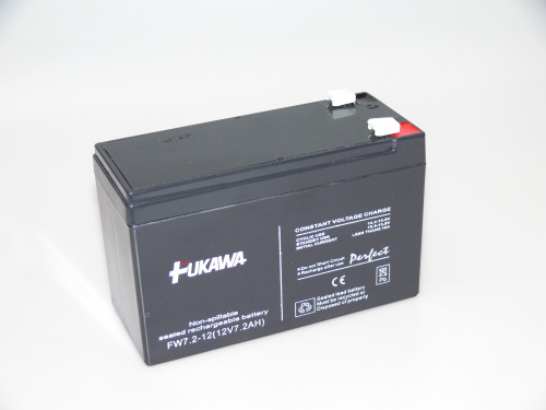 FUKAWA akumulátor FW 7,2-12 F2U (12V; 7,2Ah; faston F2-6,3mm; životnost 5let)
