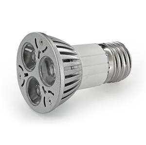 LED žárovka Whitenergy, E27, 3xLED, 3W, 230V, studená bílá, reflektor