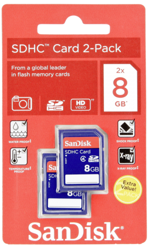 Paměťové karty SanDisk SD Card 2-Pack 8GB SDSDB2-008G-B35