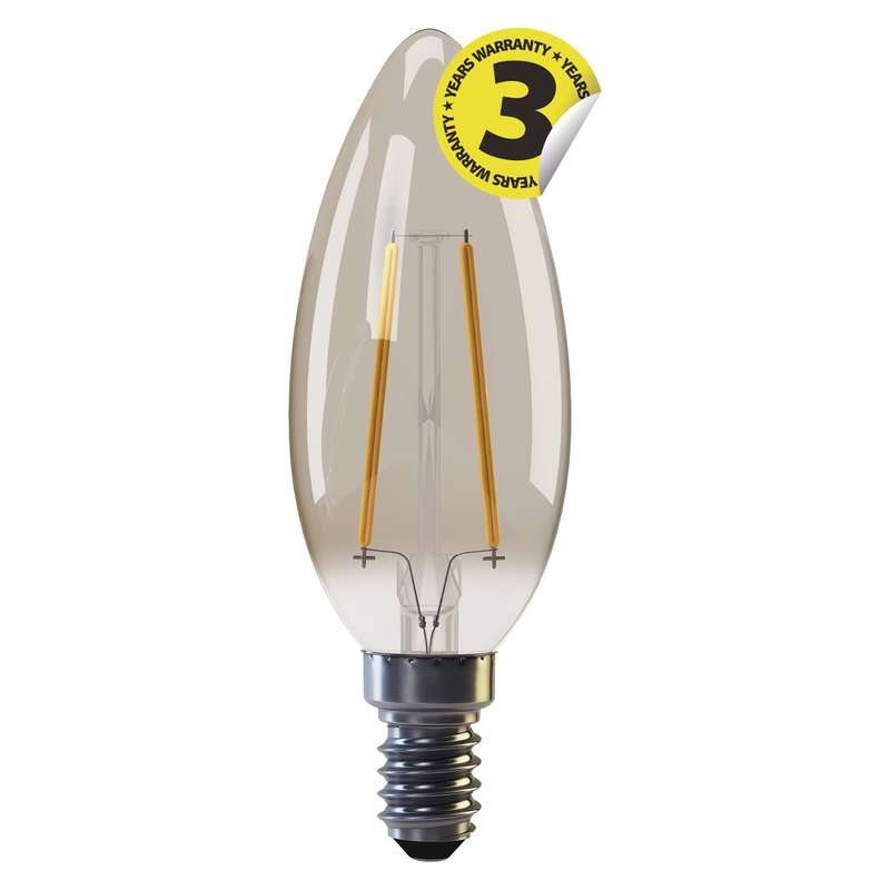 Emos LED žárovka CANDLE, 2W/18W E14, WW+ teplá bílá+, 170 lm, Vintage, F