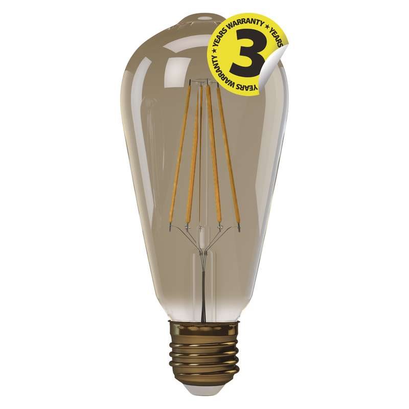 LED žárovka Vintage ST64 4W E27 teplá bílá+