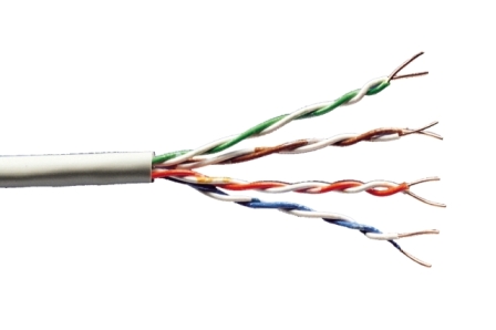 DIGITUS Propojovací kabel CAT 5e U-UTP, surová délka 305 m, papírová krabička, AWG 26/7, PVC, simplex, barva šedá