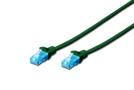 DIGITUS CAT 5e U-UTP patch cable PVC AWG 26/7 length 5m color green