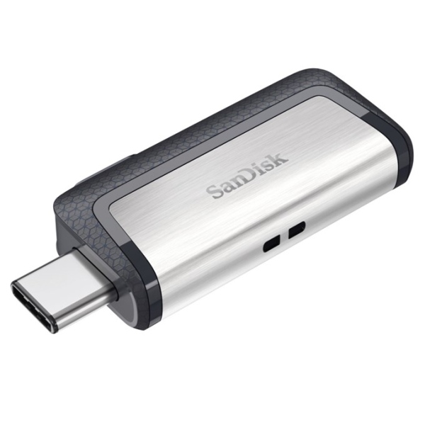 SanDisk Ultra Dual/256GB/USB 3.1/USB-A + USB-C/Šedá