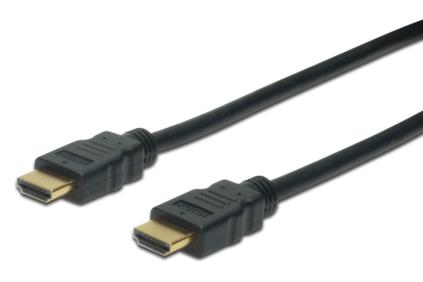 DIGITUS HDMI High Speed connection cable type A M/M 10.0m w/Ethernet Full HD 60p gold bl