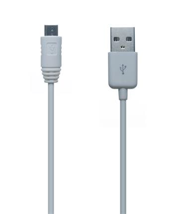 CONNECT IT Wirez micro USB - USB, bílý, 1m