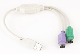 Kabel GEMBIRD adapter USB-2xPS/2 30cm
