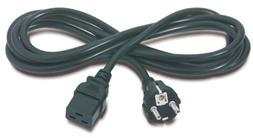 PremiumCord kabel síťový k počítači 230V 16A 3m IEC 320 C19 konektor
