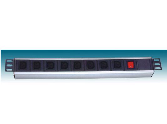 PremiumCord PDU-F10G09 PremiumCord Panel napájecí do 19" racku 1U, 9xIEC (C13), 2m kabel,vypínač