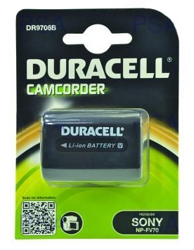 Duracell DR9706B DURACELL Baterie - DR9706B pro Sony NP-FV70, černá, 1640 mAh, 7.4V