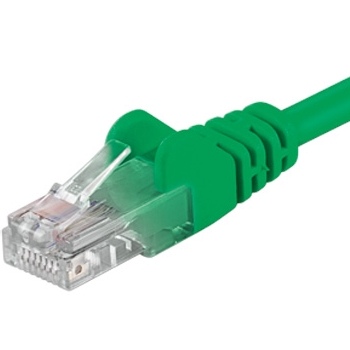 PREMIUMCORD Patch kabel UTP RJ45-RJ45 CAT5e 0.25m zelená
