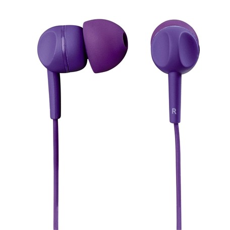 Thomson sluchátka s mikrofonem EAR3005, silikonové špunty, fialová 132482