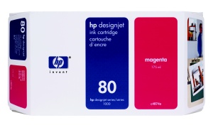 HP 80 Purpurová inkoustová kazeta DesignJet, 350 ml