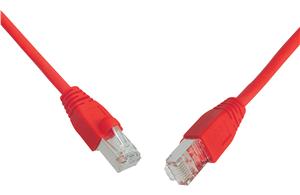 SOLARIX patch kabel CAT6 SFTP PVC 0,5m červený