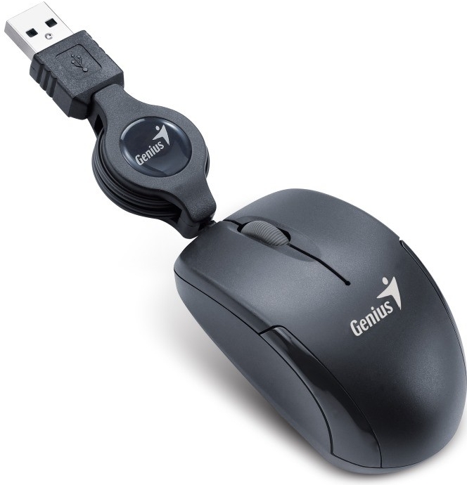 GENIUS Micro Traveler V2/ drátová/ 1200 dpi/ USB/ černá