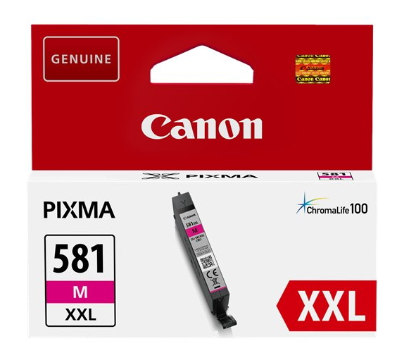 Canon 1996C001 - originální Canon CARTRIDGE CLI-581 XXL purpurová pro PIXMA TS615x, TS625x, TS635x, TR7550, TS815x (760str.)