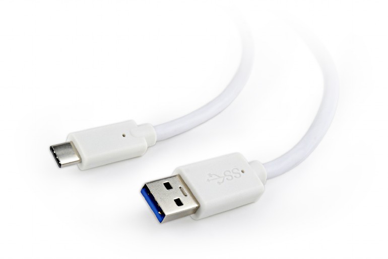 Gembird kabel USB 3.0 (AM) na USB 3.1 (CM), 1.8 m, bílý