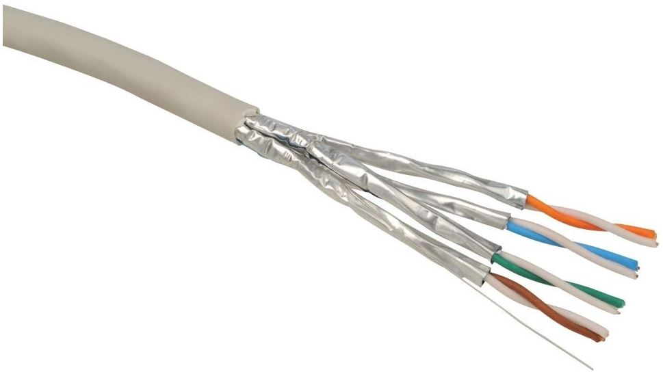 Instalační kabel Solarix CAT6A STP LSOH Dca s1 d2 a1 500m/cívka