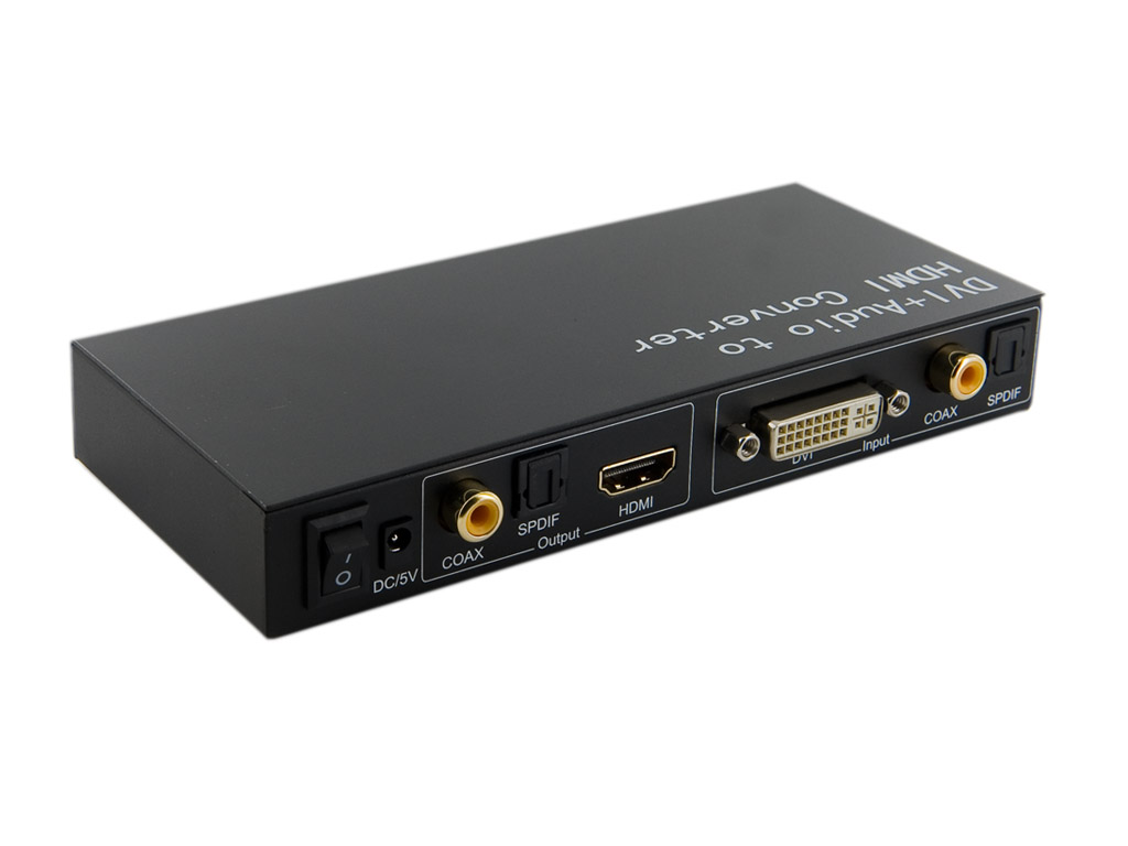 4World Převodník DVI + Optical Audio + Coaxial Audio do HDMI, 06923 4World Převodník DVI + Optical + Coaxial na HDMI