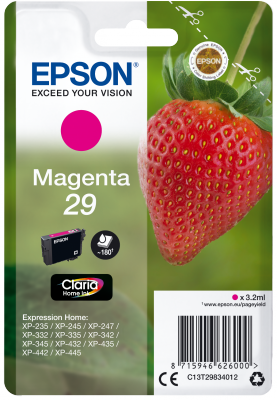 Epson inkoustová náplň/ T2983/ Singlepack 29 Claria Home Ink/ Magenta