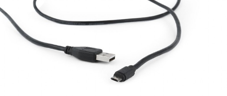 Gembird kábel obojstranný konektor Micro-USB (M) na USB 2.0 (AM), 1.8 m, čierny