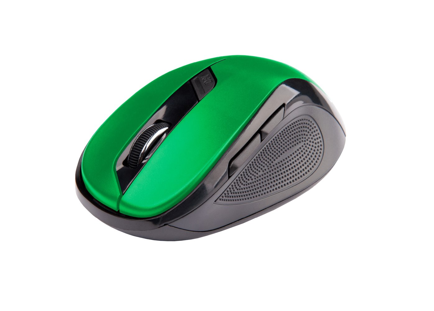 C-Tech WLM-02G myš, černo-zelená, bezdrátová, 1600DPI, 6 tlačítek, USB nano receiver