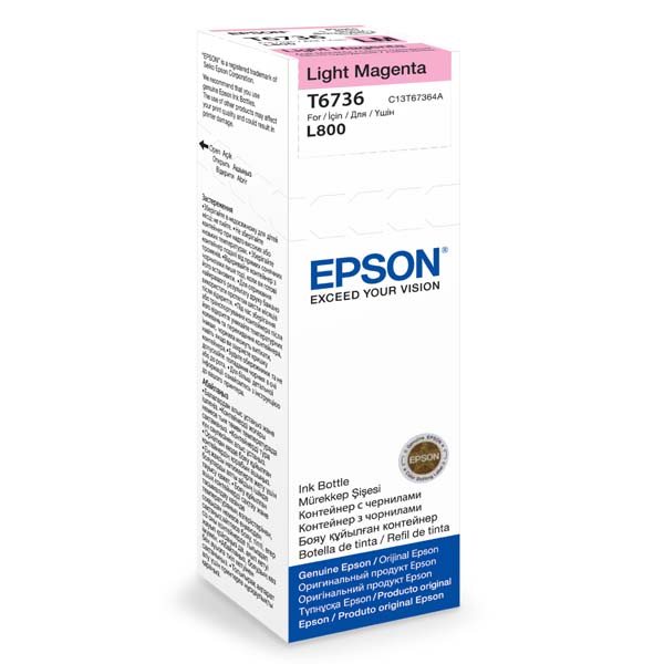 EPSON ink bar T6736 Light Magenta ink container 70ml pro L800/L1800