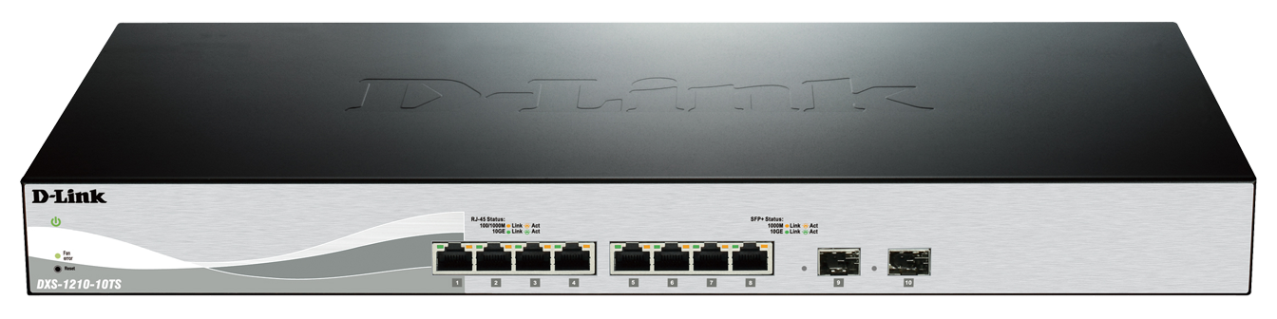 D-Link DXS-1210-10TS D-Link DXS-1210-10TS 10 Port switch including 8x10G ports & 2xSFP