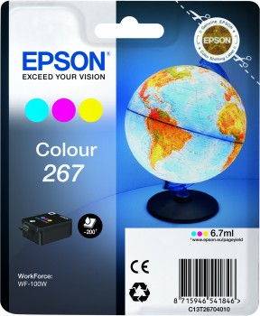 Epson C13T267040 - originální EPSON cartridge T2670 barevná (globus)