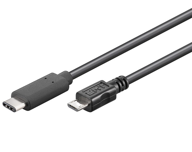 PremiumCord Kabel USB 3.1 konektor C/male - USB 2.0 konektor Micro-B/male, 1m