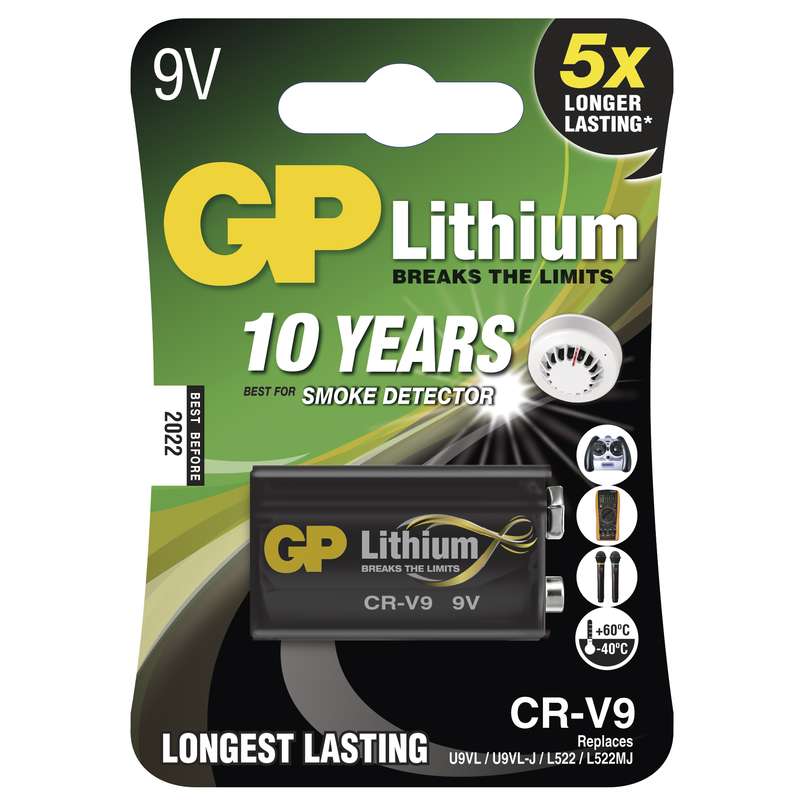 GP lithiová baterie 9V (CR-V9) 1ks