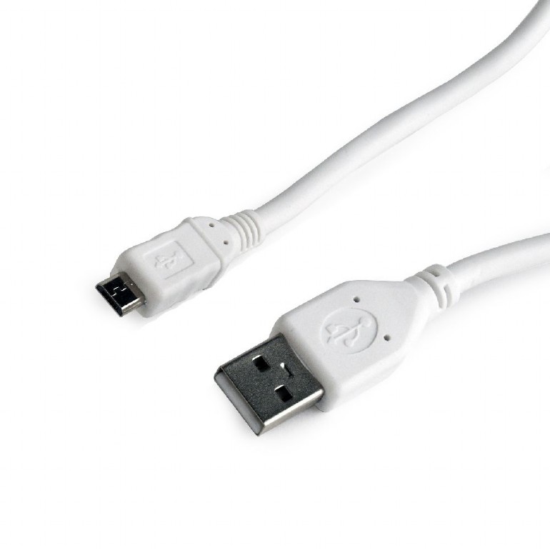 GEMBIRD Kabel CABLEXPERT USB A Male/Micro B Male 2.0, 0,5m, White, High Quality