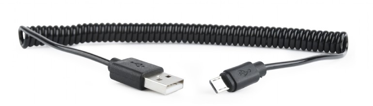 GEMBIRD CC-mUSB2C-AMBM-6 Gembird micro USB 2.0 kabel 1.8m stočený černý