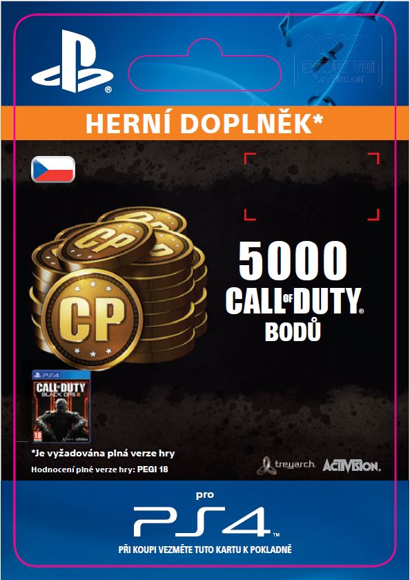 ESD CZ PS4 - 4,000 (+1,000 Bonus) Call of Duty Poi