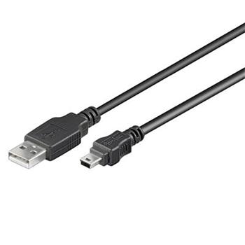 PREMIUMCORD Kabel USB 2.0 A-Mini B (5pin) propojovací 0,2m