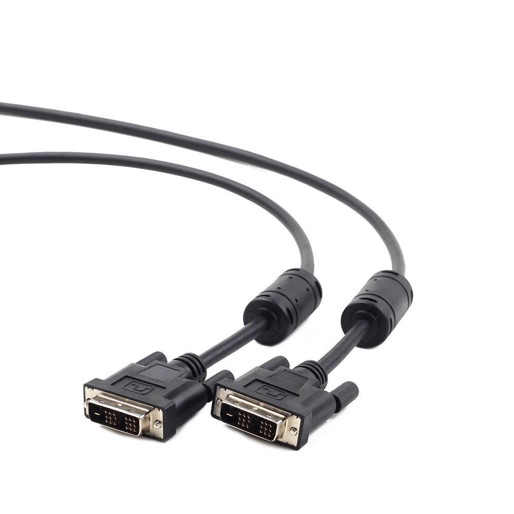 Gembird kabel DVI (M - M) video single link, 1.8m, černý, bulk balení