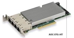 SUPERMICRO AOC-STG-I4T Quad 10Gb/s RJ45, PCI-E 3.0 8x (8GT/s) Card, LP