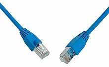 SOLARIX patch kabel CAT5E SFTP PVC 1m modrý