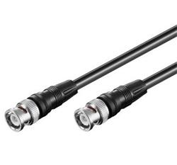 PremiumCord BNC anténní kabel koaxiální satelitní pro audio/video 75 Ohm 3m M/M