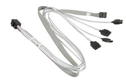 SUPERMICRO Internal MiniSAS HD (SFF-8643) to 4x SATA 50/50cm Cable with sideband